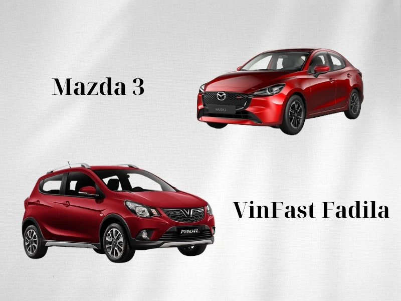 So sánh thiết kế ngoại thất giữa Mazda 3 và VinFast Fadil