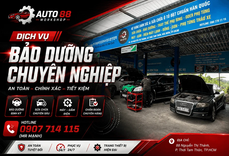 dich vu bao duong o to auto 88